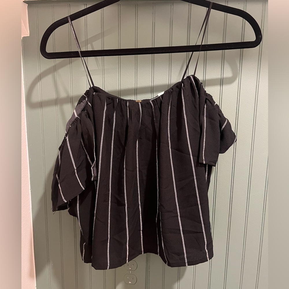 Black Striped Top